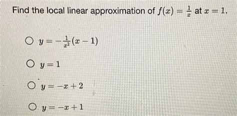 Afbeeldingsresultaten voor Local Linear Approximation Example