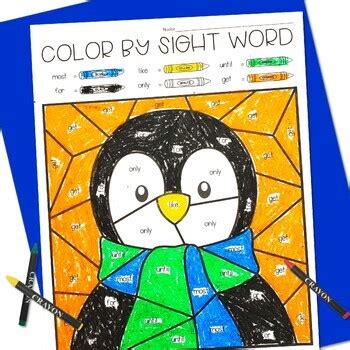 Image result for Editable Color by Sight Word