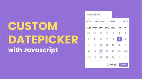 Bildergebnis für HTML Date PICKER as Slider