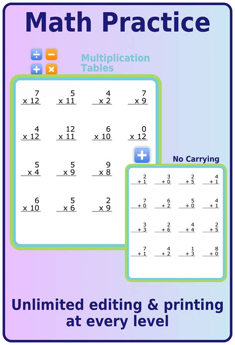 Image result for Math Practice Worksheets Printable