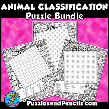 Image result for Classification Word Search