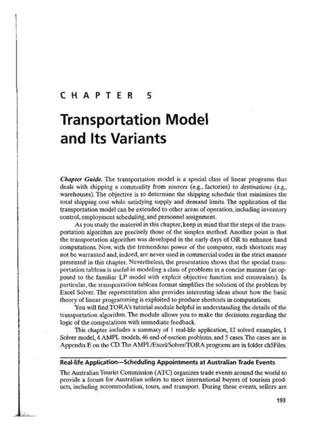 Transportation Model Lecture に対する画像結果