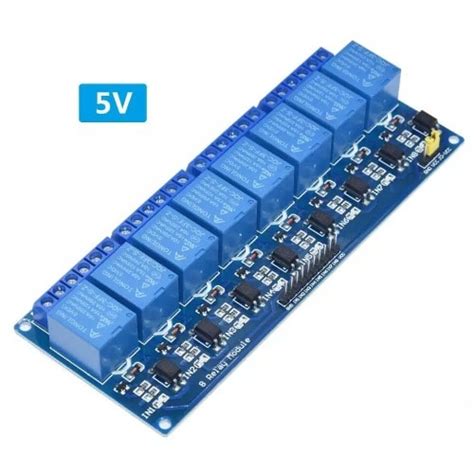 Image result for Relay Module 8 Channel for Arduino Back View