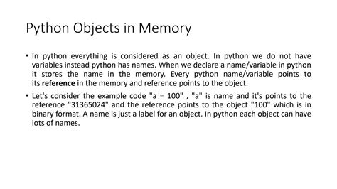 Image result for Python Memory For Dummies