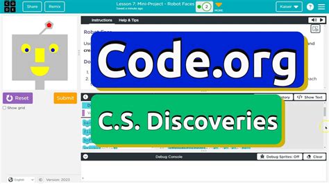 Image result for Robot Face Code.org