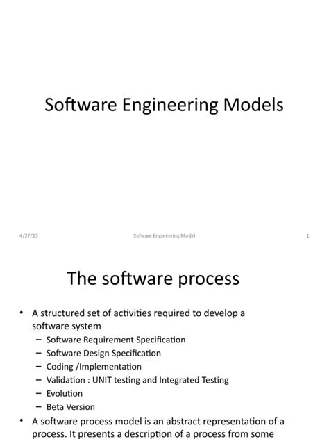 Bildergebnis für In Software Engineering Can You Desgin a Model