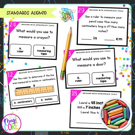 Task Card for Measuring in Math Grade 2 に対する画像結果