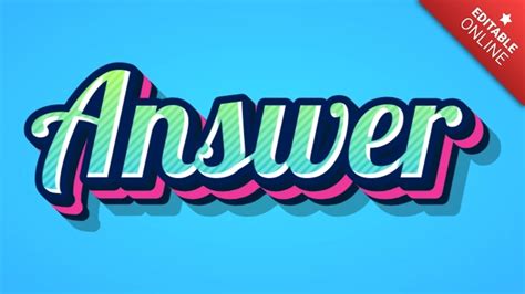 Image result for Answer Text Design