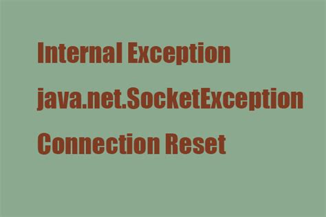 Image result for Minecraft Internal Exception Java.net Socket Connection Reset