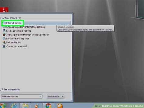 Image result for Control Panel Clear Cache