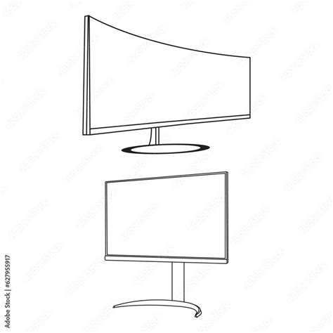 Monitor Computer 3D Drawing に対する画像結果
