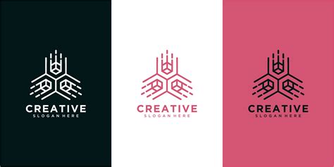 Abstract element Line logo design concept. Abstract line logo design ...