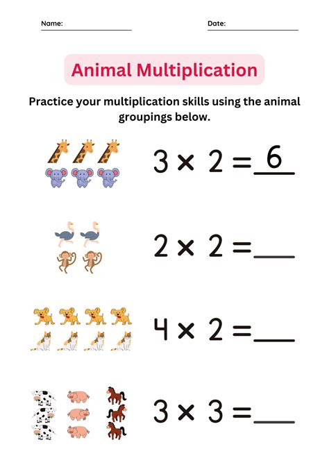 Image result for Basic Multiplication Worksheets