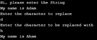 Toradh íomhá ar How to Change String to Char in Java