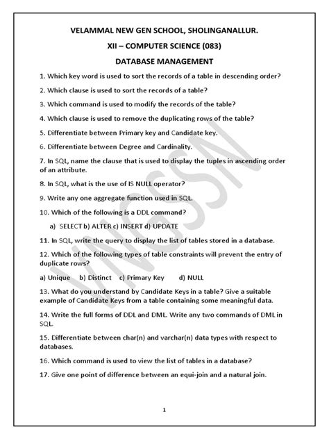 Image result for SQL Worksheet