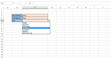 Image result for Excel Drop Down Menu Editing