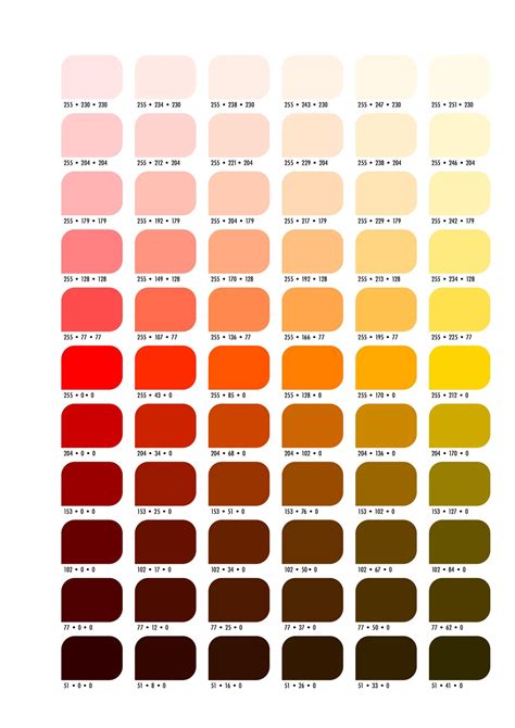 Image result for MultiRIP RGB Color Chart