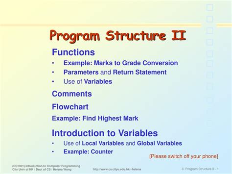 Image result for Program Structure Sample