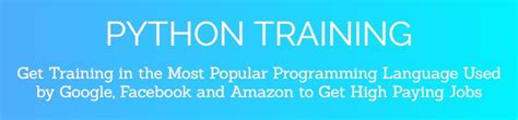 Résultat d’images pour Python Training Module with Hours