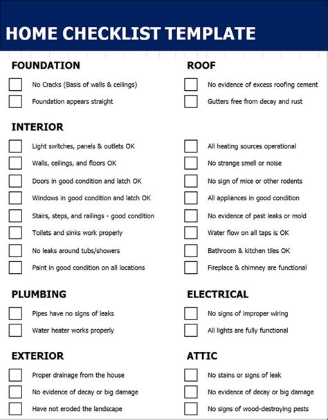 Image result for Checklist Examples Word