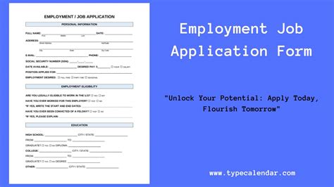 Image result for Sample Job Application Form PDF