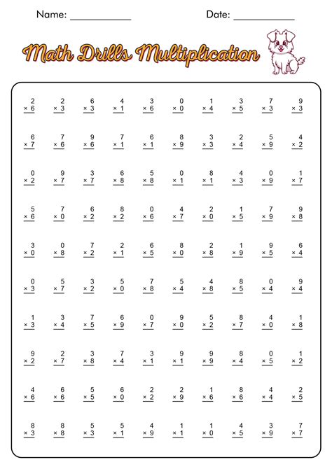 Timed Multiplication Practice Sheets に対する画像結果