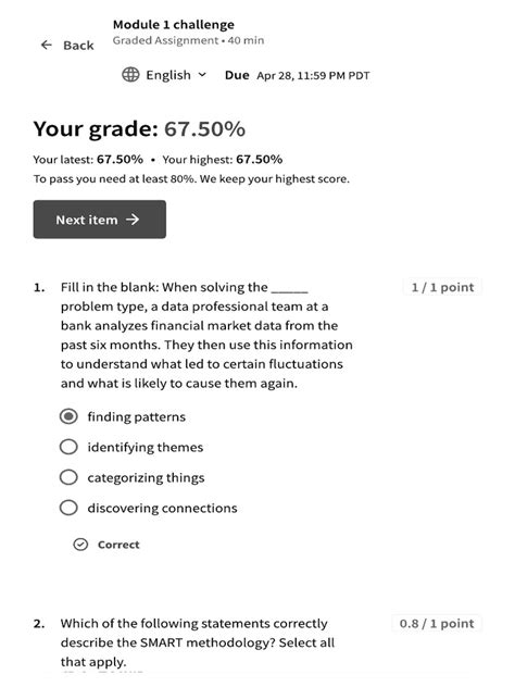 Module 2 Assessment に対する画像結果