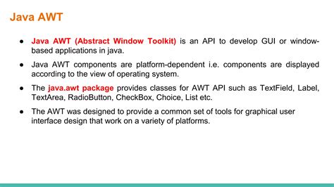 Image result for AWT in Java Notes PDF