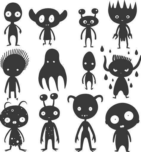 Afbeeldingsresultaten voor Alien Silhouette Clip Art