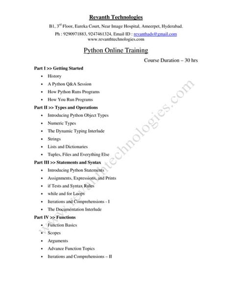 Résultat d’images pour Python Training Module with Hours
