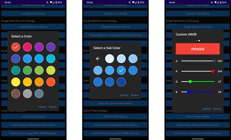 Toradh íomhá ar Color Picker Widget Android Studio Flutter
