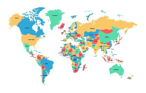 Image result for World Map Countries Names