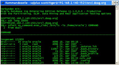 Toradh íomhá ar Oracle SQL Commands
