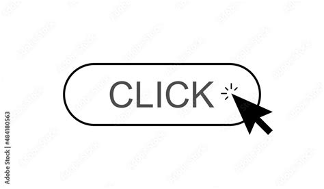 Image result for Click Button Black and White