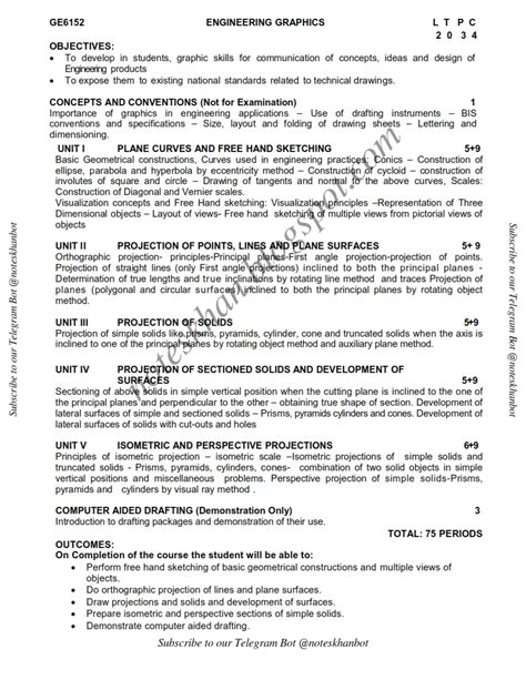 Image result for Engineering Graphics Syllabus