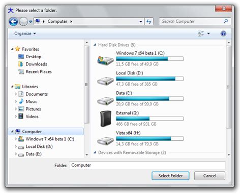 FolderBrowserDialog WPF-साठीचा प्रतिमा निकाल