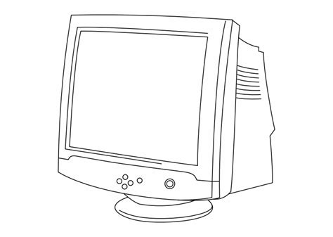 Toradh íomhá ar Computer Monitor Clip Art
