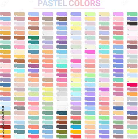 Afbeeldingsresultaten voor Pastel Color Code Chart