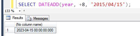 DateAdd SQL に対する画像結果