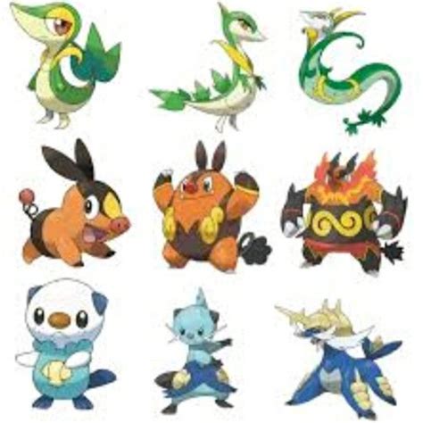 Gen 5 Starters に対する画像結果