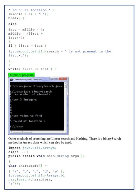 20 Basic Program of Java に対する画像結果