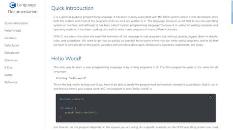 Image result for C Programming Language Documentation
