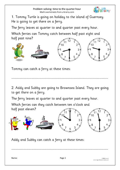 Image result for Time Problem Solving Grade 2
