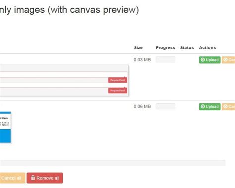 Toradh íomhá ar Angular Material File Upload HTML