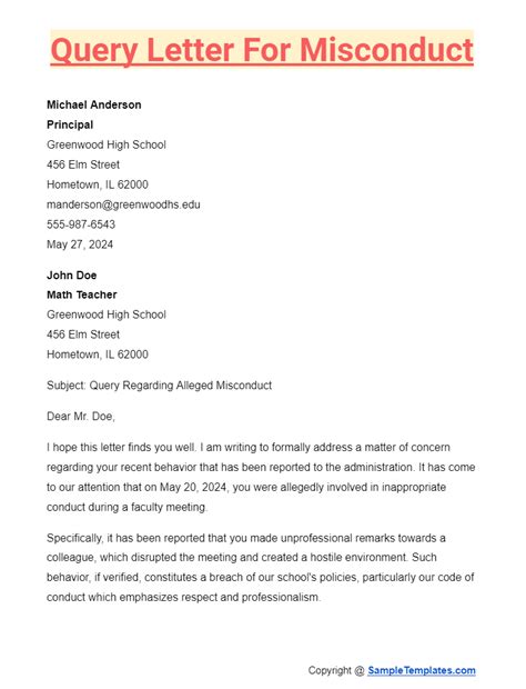 Image result for Query Letter Format