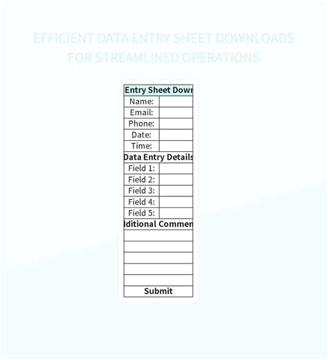 Image result for Data Entry Sheet Excel Layout