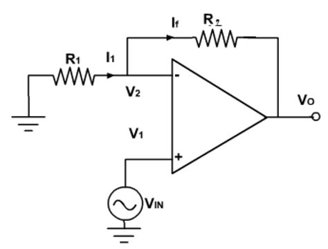 Image result for Non Inverting Op-Amp without Feedback