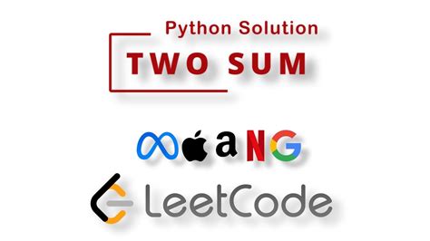 Image result for Two Sum LeetCode Solution Python
