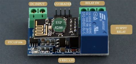 Image result for Wi-Fi Relay Module Ckt Diagram