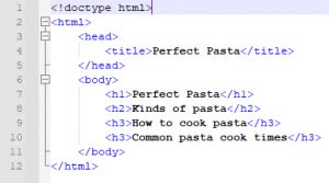 Image result for HTML Header Code